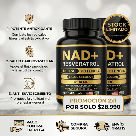Original NAD + Resveratrol Satoomi™ 60 Caps | OFERTA 2X1 TIEMPO LIMITADA